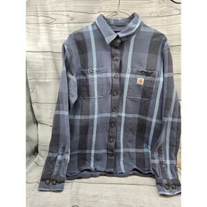 Carhartt Heavyweight Flannel Button Down Youth Large 12/14 (Like Mens Medium)